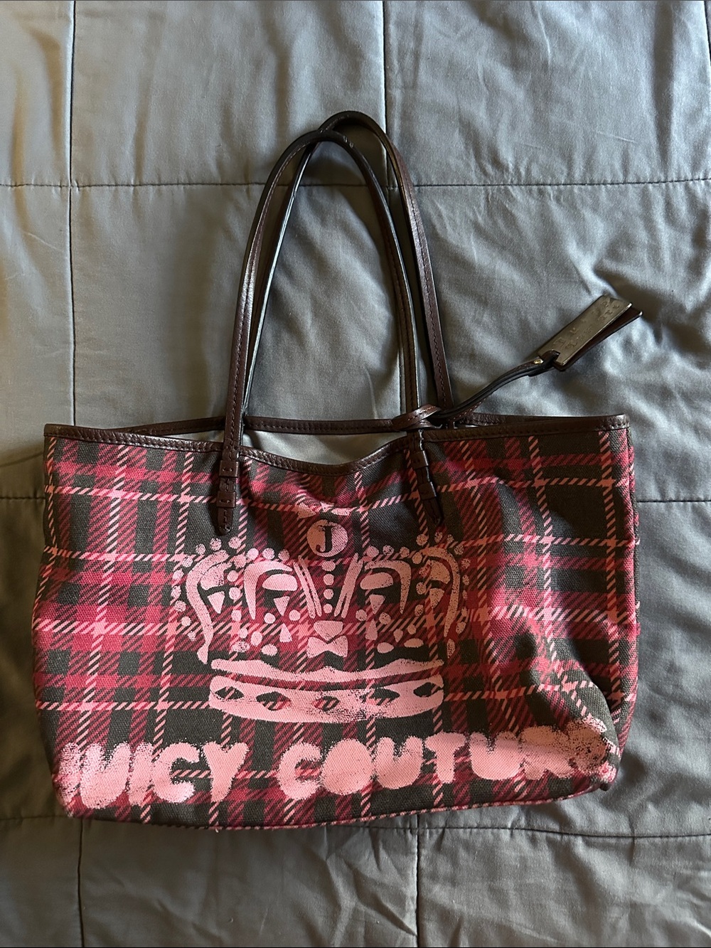 Y2K Juicy couture plaid handbag